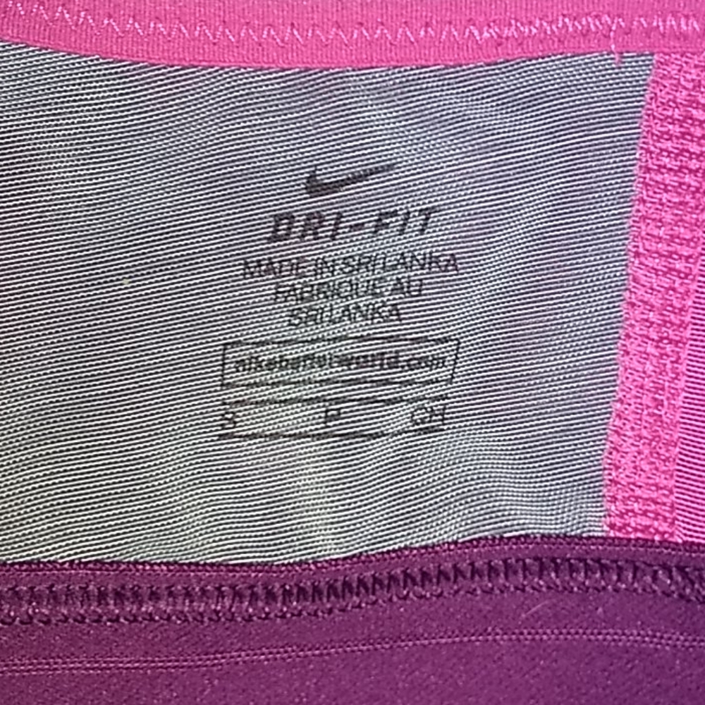 🐆 NIKE Bright Pink Leopard Cheetah Sports Bra SzS - Picture 7 of 10